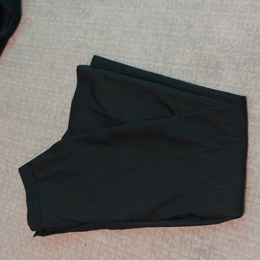 Calvin Klein Women's Straight Pinstripe Pants
